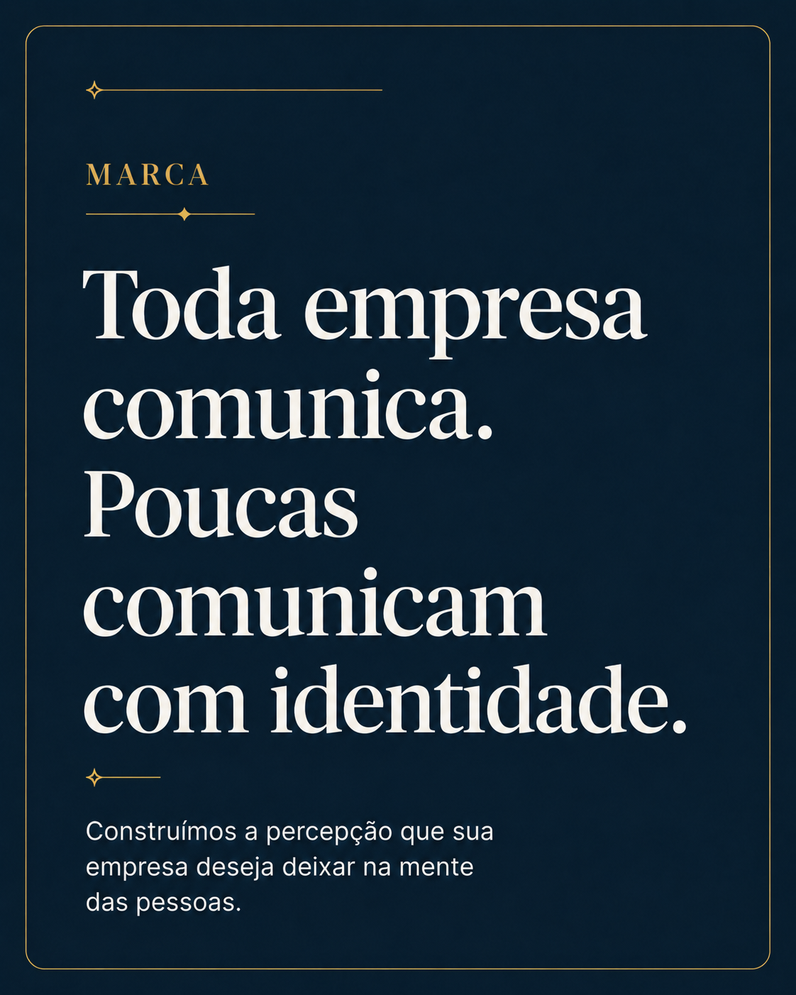 Construção de posicionamento e percepção de marca