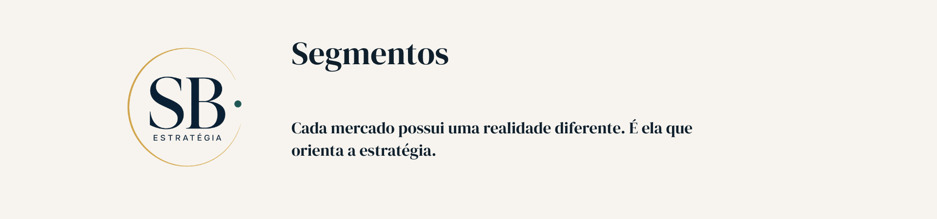 Segmentos atendidos pela SB Estratégia